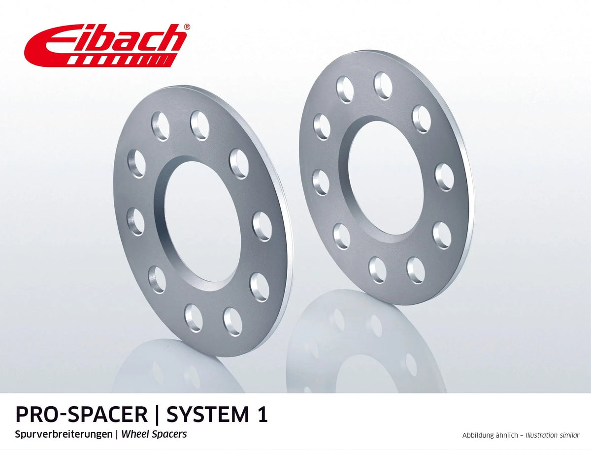 Eibach Pro-Spacer Kit (Pair Of Spacers) 5mm Per Spacer (System 1) S90-1-05-025 (Silver) Eibach Shop