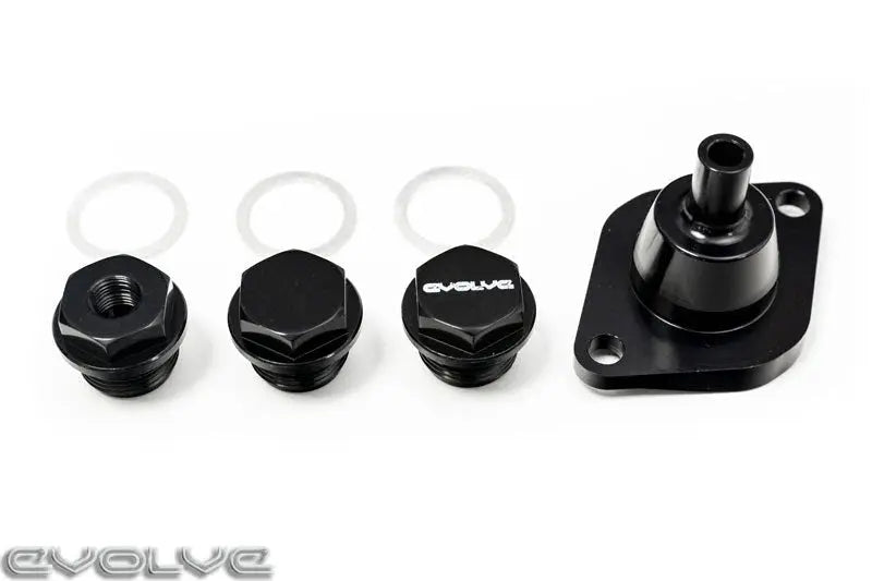 Evolve Performance Billet Oil Thermostat Cover Dress Up Kit - BMW N54 | N55 | S55 Evolve Automotive