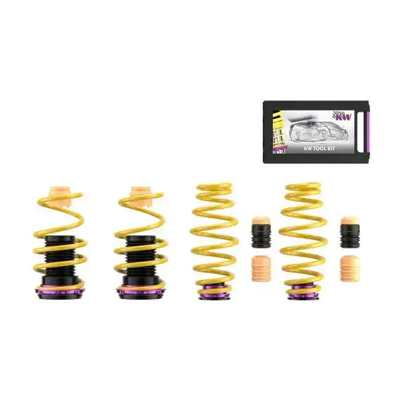 KW height-adjustable springs kit (Lowering springs) - Volkswagen MK7 Golf GTI KW Suspension
