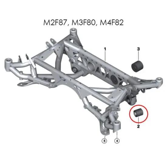 Millway Motorsport Rear Inner Lower Uniball Bushings (E82 1M, E9X M3, F8X M2/M2C/M3/M4) Millway Motorsport