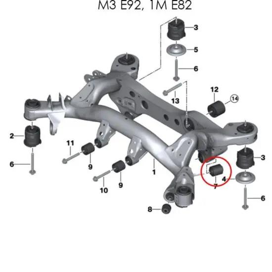 Millway Motorsport Rear Inner Lower Uniball Bushings (E82 1M, E9X M3, F8X M2/M2C/M3/M4) Millway Motorsport