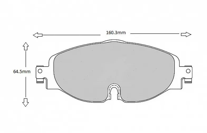 AUDI, SEAR, SEAT, SKODA, VW Front PBS 8638 Performance Brake Pads cross ref Ferodo FCP4433 PBS Brakes