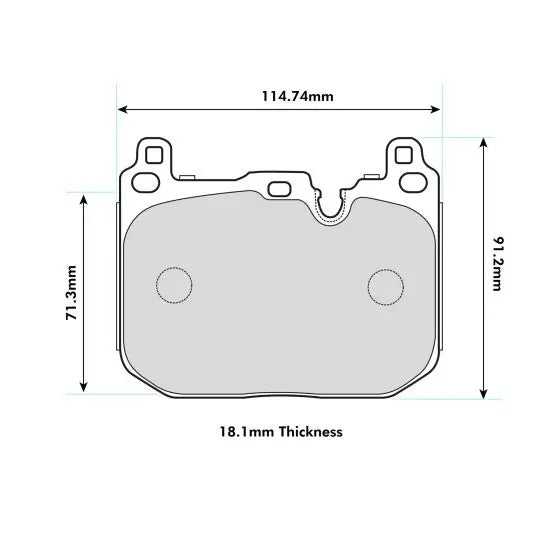 BMW 2 Series Coupe (F22&F87 brembo caliper) Front Brake Pads 8685 PBS Brakes
