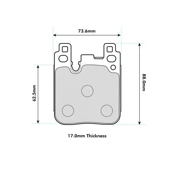 BMW 2 Series Coupe (F22&F87 with brembo caliper) Rear Performance Brake Pads PBS8686 PBS Brakes