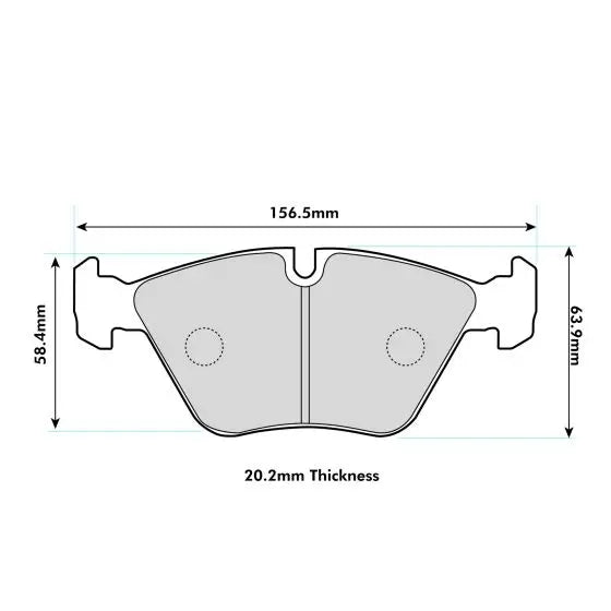 BMW E46 330cd Front Performance Brake Pads 1364 PBS Brakes