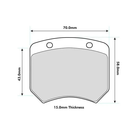 CIVIC Type R FK2/ FK7/FK8 TCR Rear Performance Brake Pad 0820 PBS Brakes