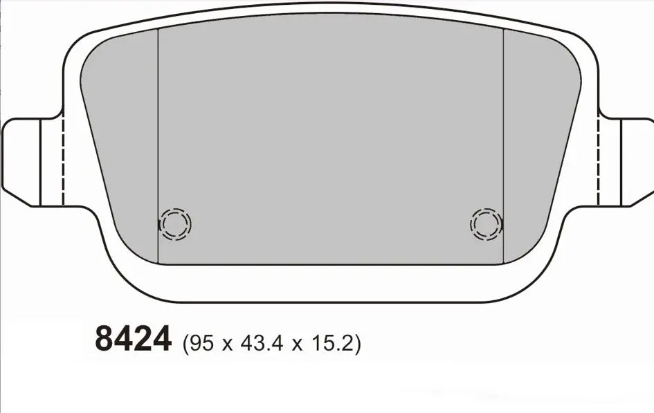 Ford Focus RS MK2 Rear Performance Brake Pads 8424 PBS Brakes