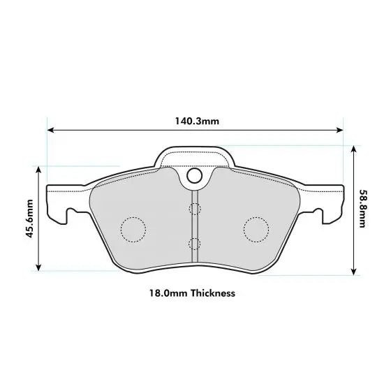 MINI R50 Front Performance Brake Pads 8138 PBS Brakes