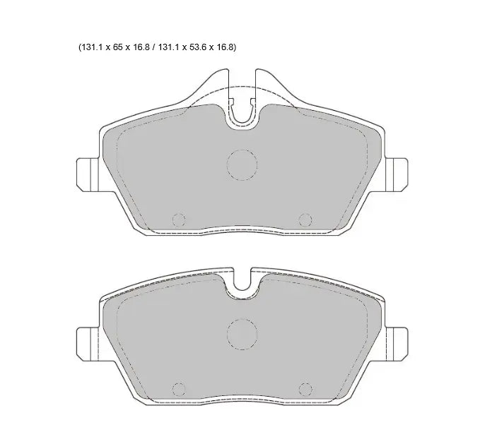 MINI (F56) 1.5 Cooper CC 1499 KW 100 PBS  front Pads 8403 PBS Brakes