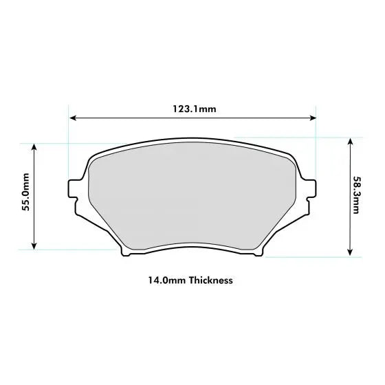 Mazda MX5 MK3 (NC) Race Brake Pads - 1.8 / 2.0 Front Performance Pads PBS Brakes