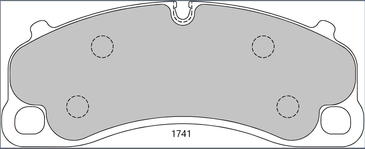 Porsche 992 GT3 4.0 with steel discs Front Performance Brake Pads 1741 PBS Brakes