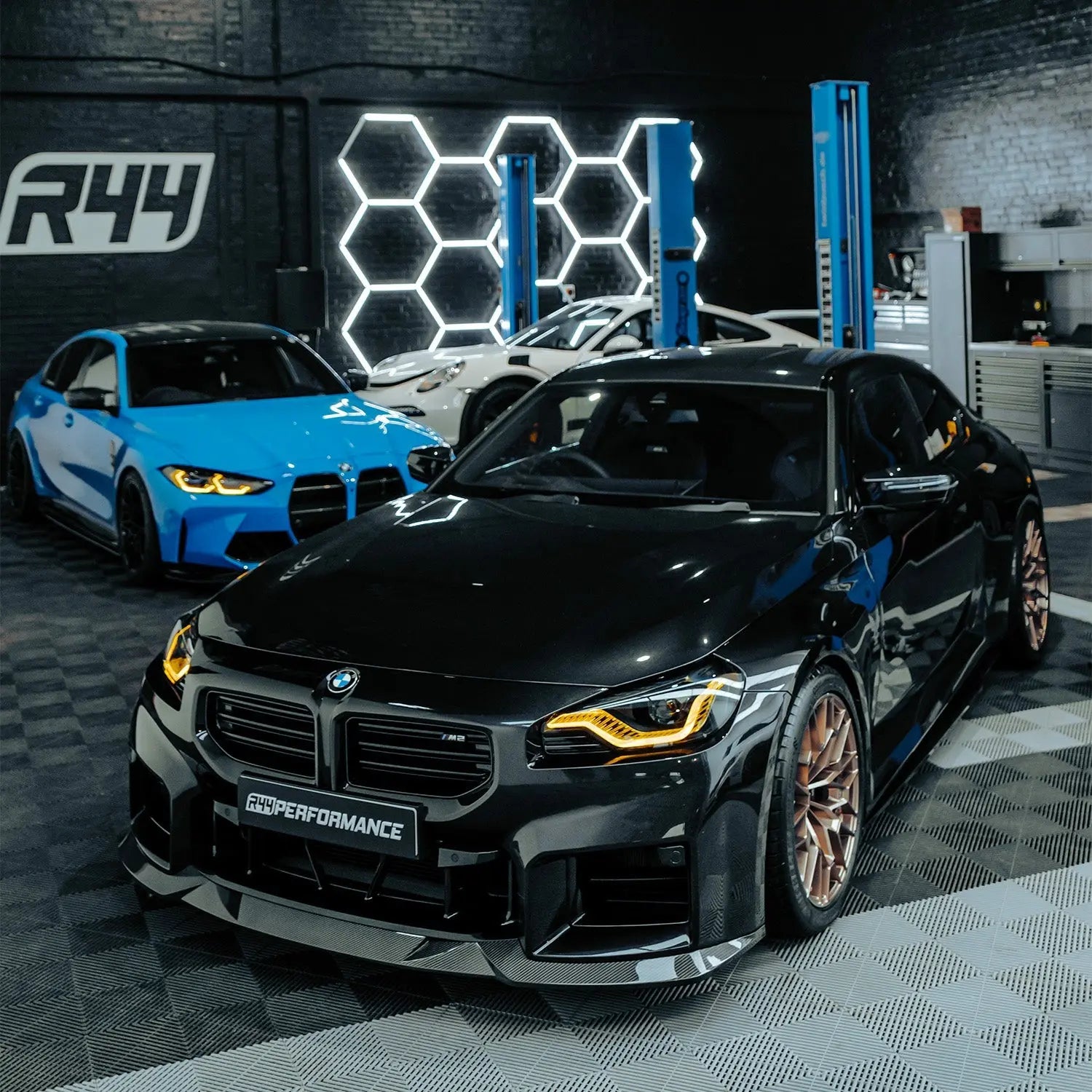 R44 BMW M2/2 Series CSL Yellow Daytime Running Lights LED Module Set (G87/G42) R44 Performance