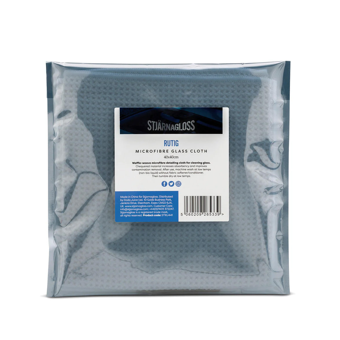 Stjarnagloss Rutig - Waffle Weave Car Glass Cloth