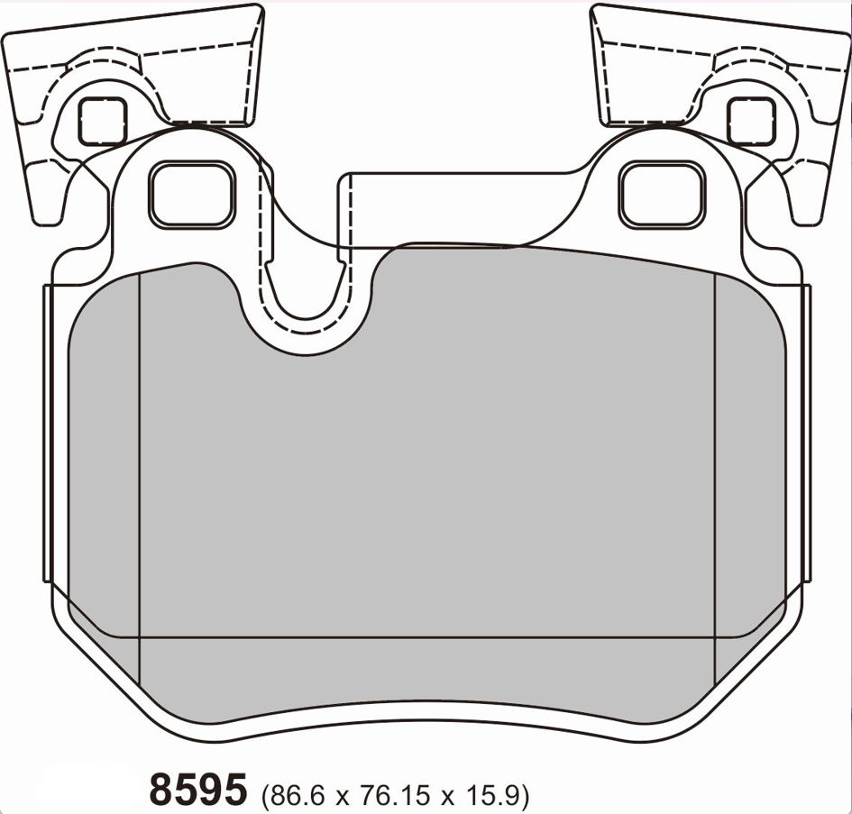 BMW 1 Series (E82/E88) Performance Brake Pads 8595 PBS Brakes