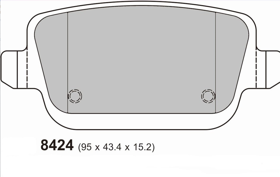 Ford Focus RS MK2 Rear Performance Brake Pads 8424 PBS Brakes